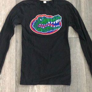 Girls Rhinestoned Gators Long Sleeve Shirt